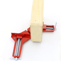 1pcs Pince d'angle à 90 degrés Pince à angle droit Pince à cadre pour le travail du bois Pince à verre DIY Support d'angle Outil à main pour le travail du bois