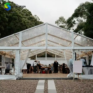 Chapiteau transparent tente de mariage personnalisée grand luxe extérieur transparent une forme tente à cadre étanche tentes de mariage pour événement - Product Image 6