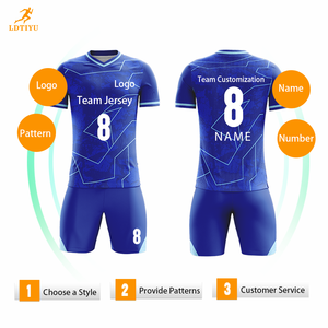 2025 Высококачественная Мужская Футбольная форма на заказ, оптовая продажа от производителя, сублимационная полоса высокого качества, цифровая печать - Product Image 2