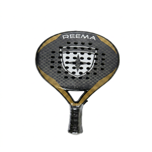 Raqueta de Pádel de Fibra de Carbono con Empuñadura de Espuma EVA, Ligera, Duradera, con Logotipo Personalizado para Jugadores Profesionales y Amateurs - Product Image 1