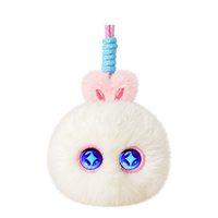 Peluche interactive en forme de lapin avec reconnaissance vocale IA et yeux LED pour filles et enfants, coffret cadeau anti-stress
