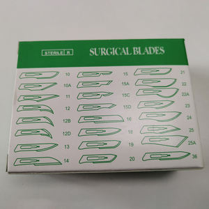 Scalpels ophtalmiques stériles jetables certifiés CE # 18 Lames chirurgicales à bord manuel aiguisé pour procédures ophtalmiques <span class=keywords><strong>Farhan</strong></span> Co - Product Image 6