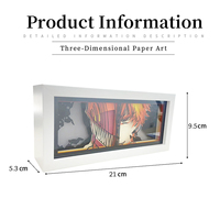 Veilleuse USA Warehouse Lampe en papier 3D à thème anime Sculpture en papier Art Décoration intérieure Cadeau Livraison rapide
