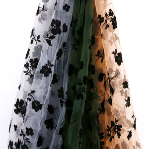 Tela de Malla de Nailon con Textura 3D, Color Negro, con Diseño de <span class=keywords><strong>Rosas</strong></span>, para Vestidos de <span class=keywords><strong>Mujer</strong></span>, Lencería, Decoración de Eventos, Estilo Retro Elegante, Pro <span class=keywords><strong>Max</strong></span> - Product Image 5