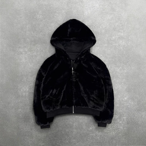 Nuova <span class=keywords><strong>Felpa</strong></span> Invernale con Cappuccio Stampa <span class=keywords><strong>Leopardata</strong></span>, Indossabile su Entrambi i Lati, con Cerniera, Vestibilità Ampia, in Poliestere, per Uomo - Product Image 4