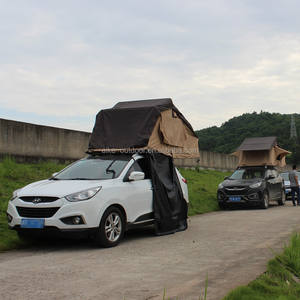 Tente de toit en toile imperméable pour 5 personnes, conçue par une usine professionnelle, pour le camping, quatre saisons, double couche, pour voitures et fourgonnettes - Product Image 2