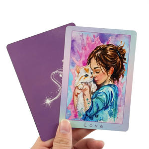 Diseño personalizado impresión diaria positiva chica inspiradora amor propio afirmación oráculo cartas <span class=keywords><strong>Tarot</strong></span> cubierta Set caja con guía - Product Image 5