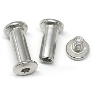 Boulons de connexion pour meubles en acier inoxydable de haute qualité à tête plate et six pans creux, et écrous à douille M4 M6 M8 M12 pour meubles - Product Image 6