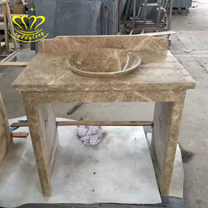 Moderno <span class=keywords><strong>Beige</strong></span> mármol tocador <span class=keywords><strong>piedra</strong></span> <span class=keywords><strong>lavabo</strong></span> para granja comedor baño Hotel escuela al aire libre baño cocina Hospital Villa - Product Image 3