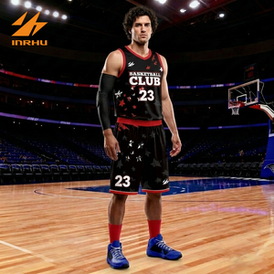 Ensemble d'uniformes de basketball unisexe pour adultes, séchage rapide, respirant, maillot et short réversibles, grandes tailles, kit d'équipe personnalisable avec nom/numéro, qualité supérieure - Product Image 3