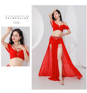 Conjuntos de Danza del Vientre al por Mayor para Mujer: Top y Falda de Malla - Product Image 4