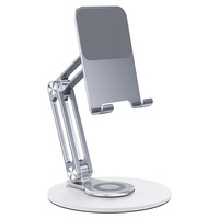 Support de téléphone et tablette universel BONCARTECK L06mini, pliable, rotatif, en alliage d'aluminium, pour bureau