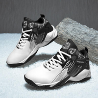 Chaussures décontractées pour hommes, baskets montantes tendance streetwear, nouvelles chaussures décontractées, chaussures de course, chaussures de sport respirantes, chaussures de basket-ball