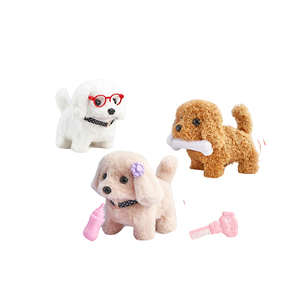 Jinying - Perro <span class=keywords><strong>de</strong></span> Peluche Eléctrico con Luz, Música y Cuentos, Jaula con Volumen Ajustable, Juego <span class=keywords><strong>de</strong></span> Roles, Juguete para Niños, Regalo <span class=keywords><strong>de</strong></span> Juego <span class=keywords><strong>de</strong></span> Imitación - Product Image 1
