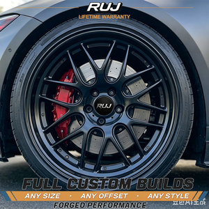 Jantes en alliage forgé style RS-GT personnalisées, légères, 2 pièces, performance, à profil profond, 18, 19, 20 pouces pour <span class=keywords><strong>BBS</strong></span> BMW M3 M4 M5 G80 F80 - Product Image 1