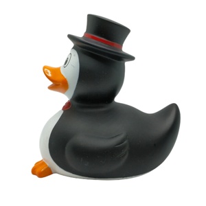 Giocattolo da Bagno a Forma di Papera in Vinile - Figura Cartoon Novità in Gomma <span class=keywords><strong>per</strong></span> Decorazione Bagno e Regalo Scherzoso - Product Image 2