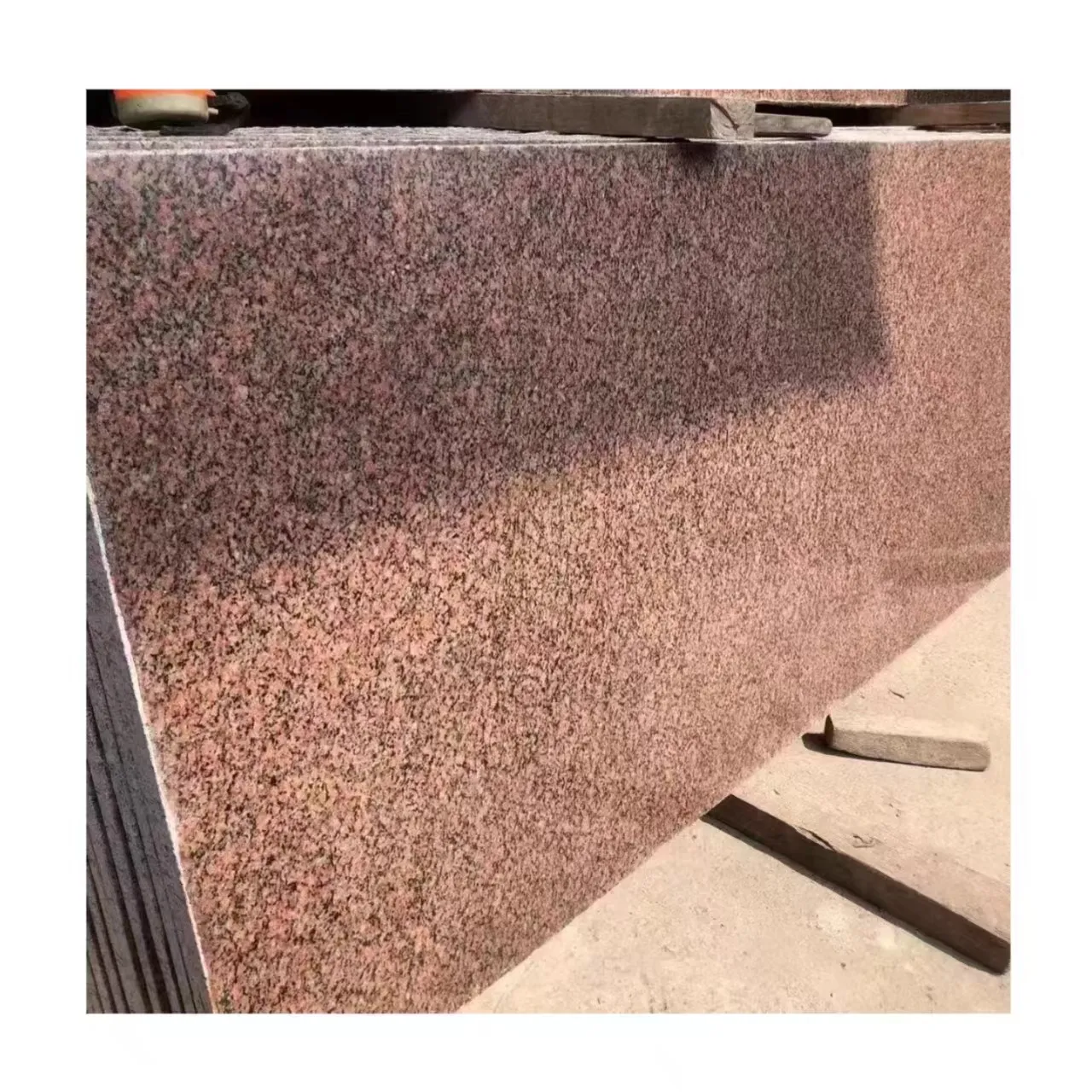 Natürlich polierte rote Wulian-Granit-Plattenfliesen für Bodenbelag