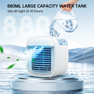 Nuevo producto, extraíble, 850ml, capacidad de agua, 7 colores, ventilador enfriador de aire Led, uso en la habitación, mesa pequeña portátil, enfriadores de aire, Mini ventilador - Product Image 3