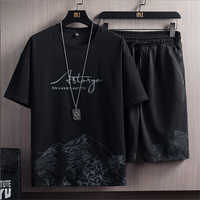 Ensembles Shorts Homme Personnalisés Chemise d'Été Homme et Short de Plage Manches Courtes Costume