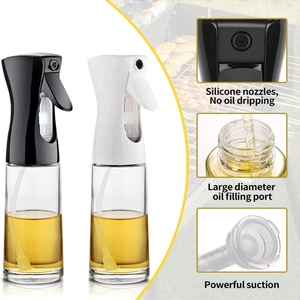 200/300/500ml Oil Spray <b>Bottle</b> BBQ Cooking Olive Oil Sprayer Plastic Baking Oil Spray Empty <b>Bottle</b> Vinegar <b>Bottle</b> Or Oil <b>brush</b> - Product Image 2