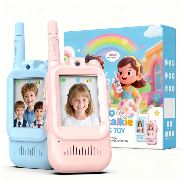 MILI New Arrival Children's Video Walkie-Talkie Set Kid Electronic Toy 500m Range Voice for Christmas Birthday Outdoor