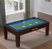 Table de jeu multifonctionnelle, 7 jeux en 1, billard, hockey sur air, table à manger, table de conférence, tennis de table, roulette, poker
