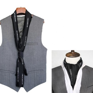 Écharpe de cravate <span class=keywords><strong>Ascot</strong></span> en satin à double face à la mode pour hommes personnalisée en gros - Product Image 6