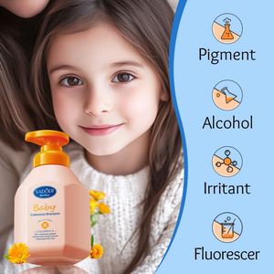 OEM ODM SADOER แชมพูเด็กสูตรอ่อนโยน คาเลนดูล่า อะมิโน แอซิด ฟลัฟฟี่ ช่วยทำความสะอาดอย่างล้ำลึก บำรุงเส้นผมให้นุ่มสลวย ควบคุมความมัน ผลิตภัณฑ์ดูแลเส้นผมเพื่อความงาม - Product Image 6