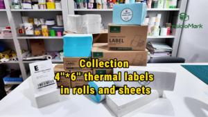 Customized 4x6 <b>Waterproof</b> Oil Resistant Scratch Resistant Logistics E-commerce Packaging Transportation Adhesive <b>Sticker</b> - Product Image 6