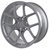 Ruedas Forjadas HZH 6061-T6 Personalizadas 5x112 5X120 5X130, Color Negro Pulido, 18 19 20 21 22 Pulgadas, Cóncavas, para Autos de Pasajeros