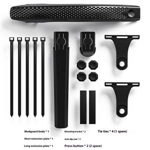Freno de disco de plástico de bicicleta de carretera de grava de bicicleta de melón creativo ligero ajustable y guardabarros BMX con guardabarros - Product Image 6