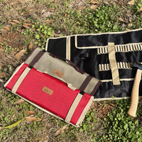 Paquete de forja para acampar, bolsa de almacenamiento, martillo de aluminio, lonas, estaca, tienda, clavija, herramienta de almacenamiento, bolsa de lona, suministros de equipo de campamento