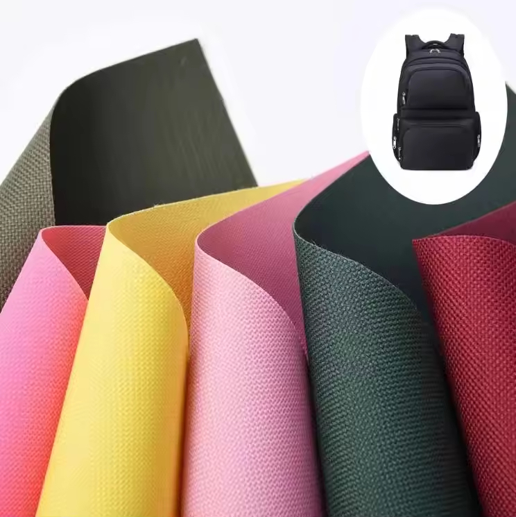Wholesale 100% Polyester PVC Coated 600D Oxford Fabric Plain Dyed Waterproof Material for Outdoor Bags for Interlining Lining