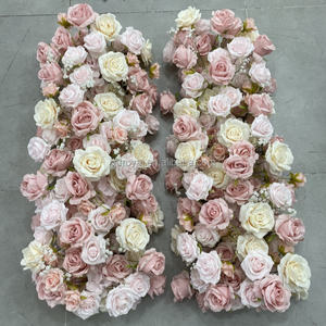 מפעל הסיטונאי פרחים לבנים שולחן פרח רצועת ראש שולחן עבור כלה קישוט שולחן הכלה - Product Image 3