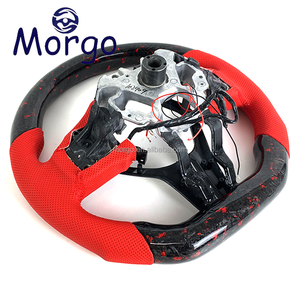 Volante in Fibra di Carbonio Forgiata Personalizzato con LED RPM per <span class=keywords><strong>Infiniti</strong></span> Serie G Q <span class=keywords><strong>FX</strong></span> EX M Q50 Q50L Q60 ESQ Q50s Q50 Red-sport - Product Image 6