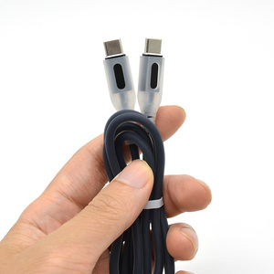 Loại C Để Loại C Cáp Dữ Liệu 1M 3A 60W Nhanh Chóng Sạc Silicone Lỏng Cáp Với Ánh Sáng Hỗ Trợ Truyền Dữ Liệu - Product Image 1