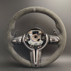 <span class=keywords><strong>Volant</strong></span> de direction en Alcantara complet avec garniture en carbone de style CS pour <span class=keywords><strong>BMW</strong></span> F10 <span class=keywords><strong>F20</strong></span> F22 F30 F31 M2 F87 M3 F80 M4 F82 F85 F90 X5 F15 E70 E90 - Product Image 1