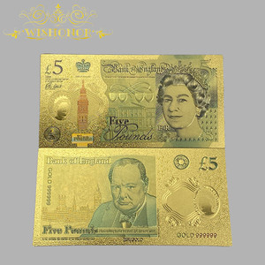 Billete <span class=keywords><strong>de</strong></span> Banco <span class=keywords><strong>de</strong></span> Inglaterra 2026, 2 Libras, Chapado en Oro <span class=keywords><strong>de</strong></span> 24K, Grabado en Relieve, Hecho a Mano, Plástico Ecológico, <span class=keywords><strong>Billetes</strong></span> Conmemorativos para <span class=keywords><strong>Coleccionistas</strong></span> - Product Image 4
