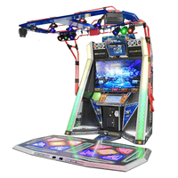Machine de danse interactive WenQi Pump It Up - Machine d'arcade Dance Revolution en métal avec Wi-Fi et compatible anglais pour utilisation en intérieur
