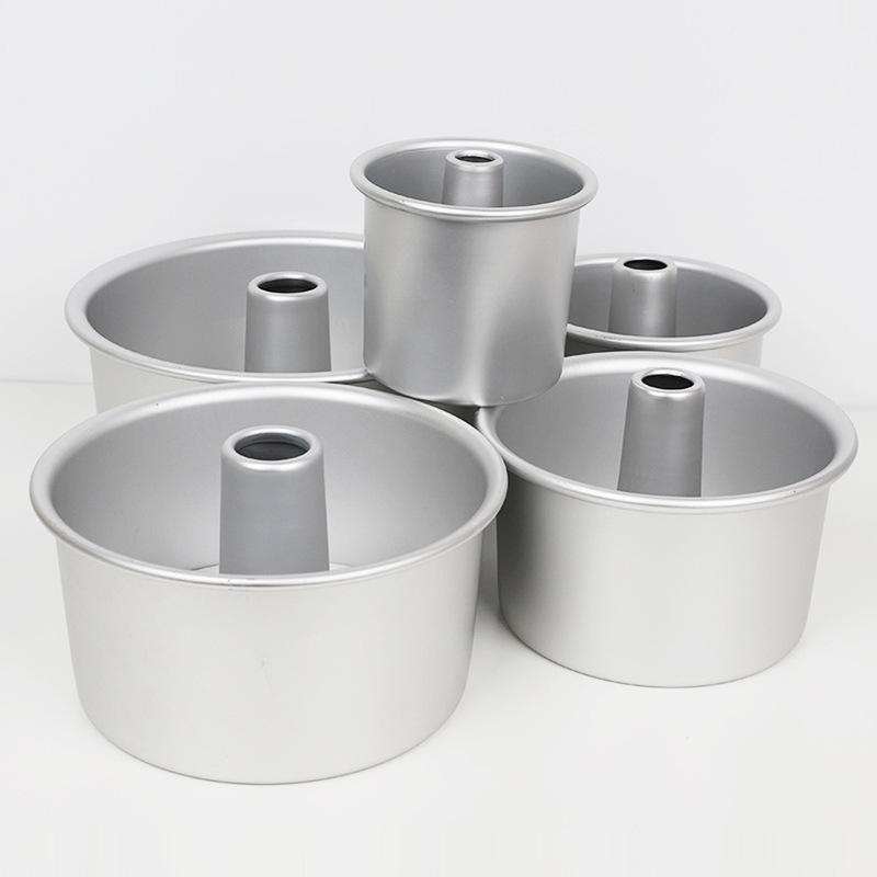 Inch Cake Pan with Chimney Anodized Aluminium Detachable Tube