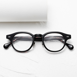 Gafas Redondas de Montura Completa, Color Negro Sólido, Anti-UV, Ligeras, Unisex, para Adultos, Monturas para Corrección de la Visión - Product Image 6
