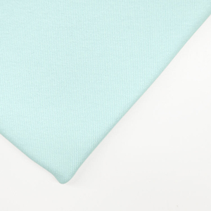Tissu en coton côtelé 100% vert menthe clair, doux, extensible et agréable pour la peau, idéal pour la confection de vêtements, vente en gros - Product Image 3