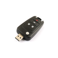 Disco Usb con forma de llave de coche de plástico de diseño moderno 64GB 128GB con memoria de logotipo personalizado Pendrive 2,0 3,0 Popular para hombre joven