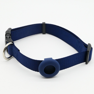 ปลอกคอสุนัขไนลอนแบบปรับแต่งได้พร้อมโลโก้ GPS แบบแข็งซิลิโคนกันน้ำ - Product Image 2