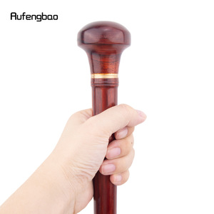 Canne en bois « Comme un léopard » avec poignée ronde rouge – Bâton de marche créatif, tendance et élégant pour gentleman - Product Image 4