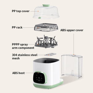 Lavadora, Esterilizadora y Secadora Automática <span class=keywords><strong>de</strong></span> Biberones Multifunción con 26 Chorros, Máquina <span class=keywords><strong>de</strong></span> Limpieza Inteligente con Vapor, Filtro HEPA y Almacenamiento para 4 Biberones - Product Image 3