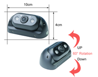 Caméra de recul SONY IMX662 HD Vision nocturne étanche IP68 Objectif réglable Vue avant/côté/arrière Écran partagé 9-16V pour camion bus