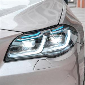 Fari a LED JY per BMW Serie 5 F10/F18, Gruppo Fari Aggiornato con Luci Diurne Gialle/Bianche - Product Image 1