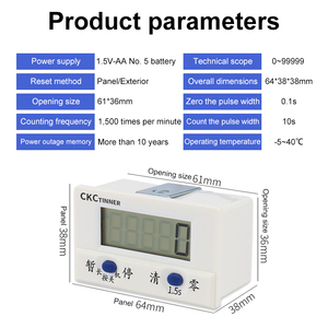 Interruptor de sensor magnético Industrial de proximidad, contador de inducción automático, contador de pantalla digital electrónica - Product Image 2