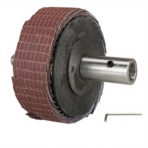 เครื่องเจียรไฟฟ้าแบบตั้งโต๊ะ หัวคู่ ขนาด 19 มม. พร้อมแกนแปลงสำหรับล้อขัดแบบฟลैป และอุปกรณ์เสริมล้อขัดเงา - Product Image 5